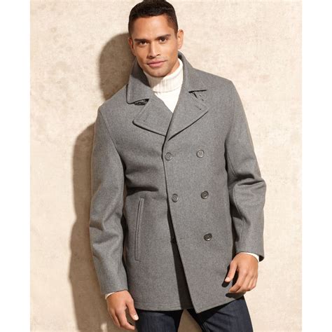 mens michael kors pea coat|michael kors men's peacoat.